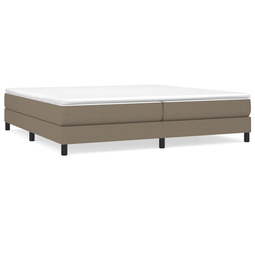 Sommier à lattes de lit avec matelas Taupe 200x200 cm Tissu - XIOS