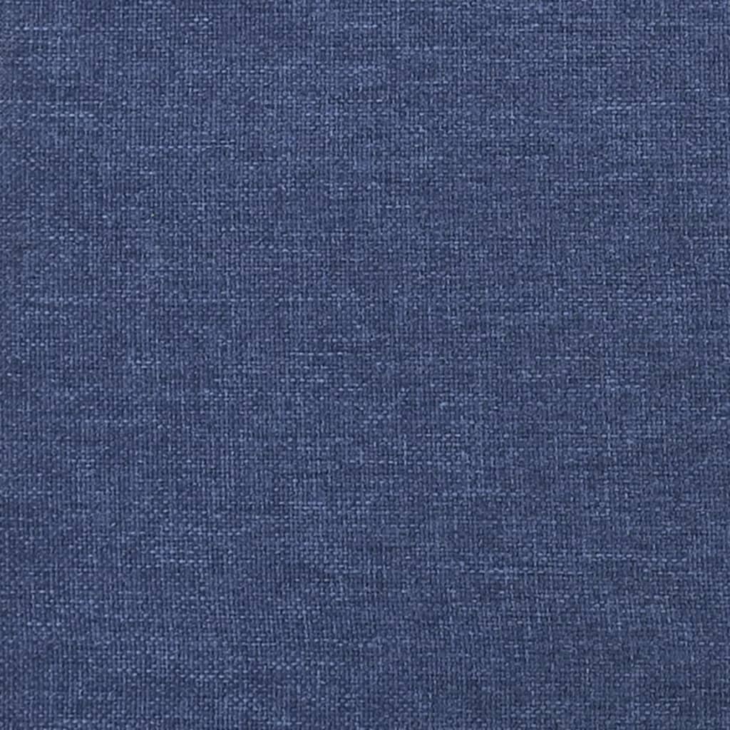 Sommier à lattes de lit avec matelas Bleu 100x200 cm Tissu - XIOS