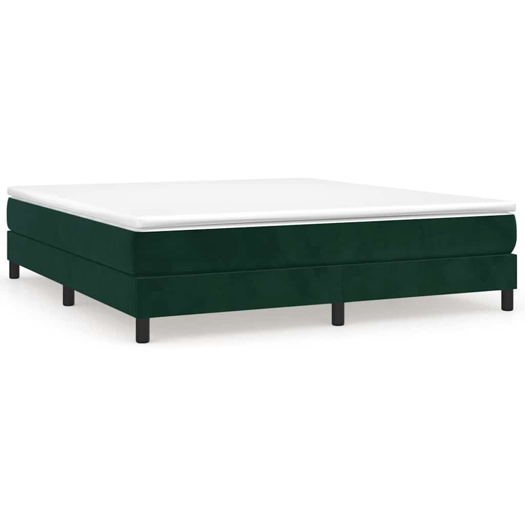 Sommier à lattes de lit et matelas Vert foncé 180x200cm Velours - XIOS
