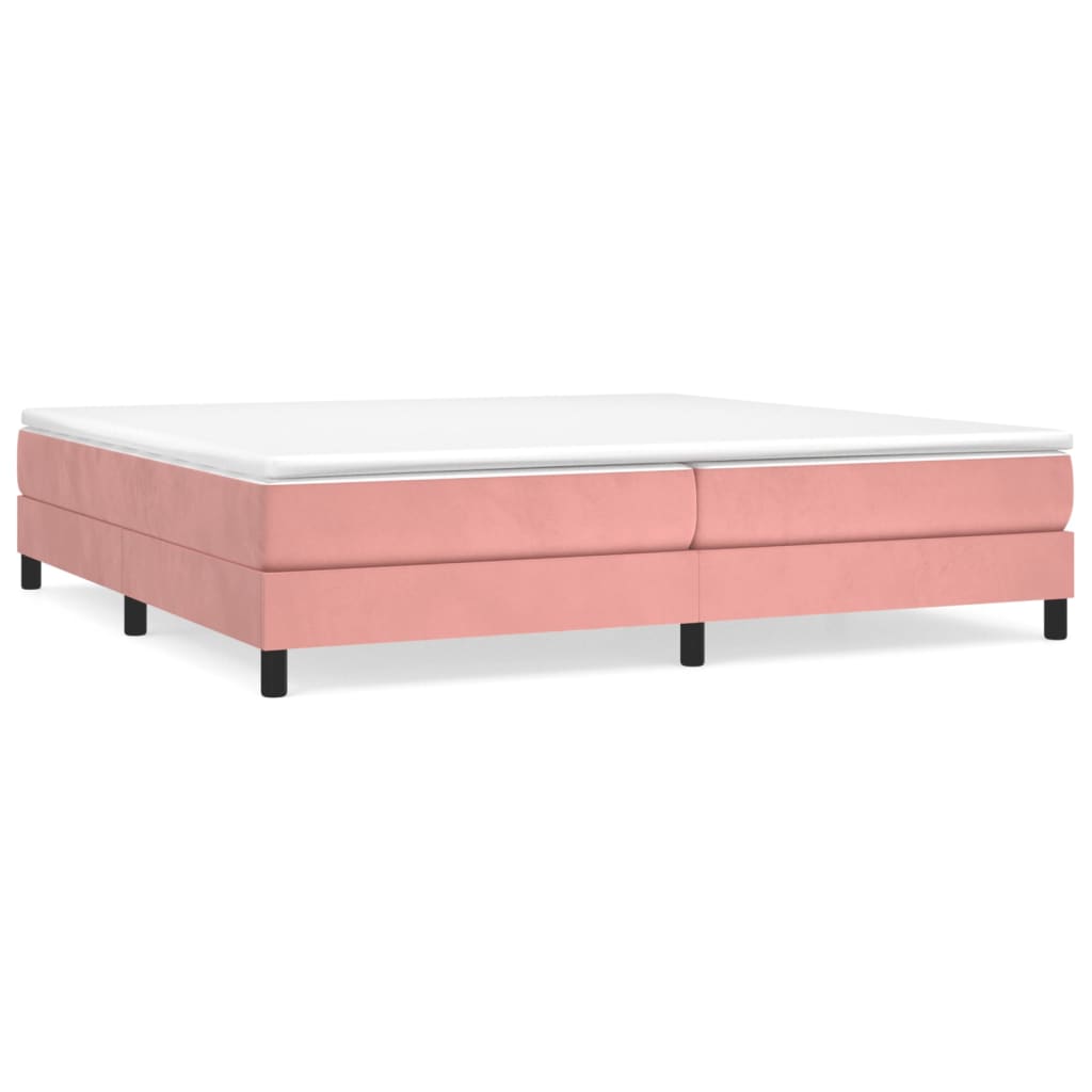 Sommier à lattes de lit avec matelas Rose 200x200 cm Velours - XIOS