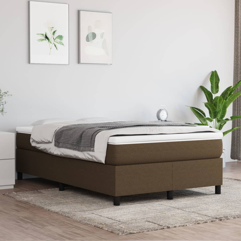Sommier à lattes de lit avec matelas Marron foncé 120x200 cm - XIOS