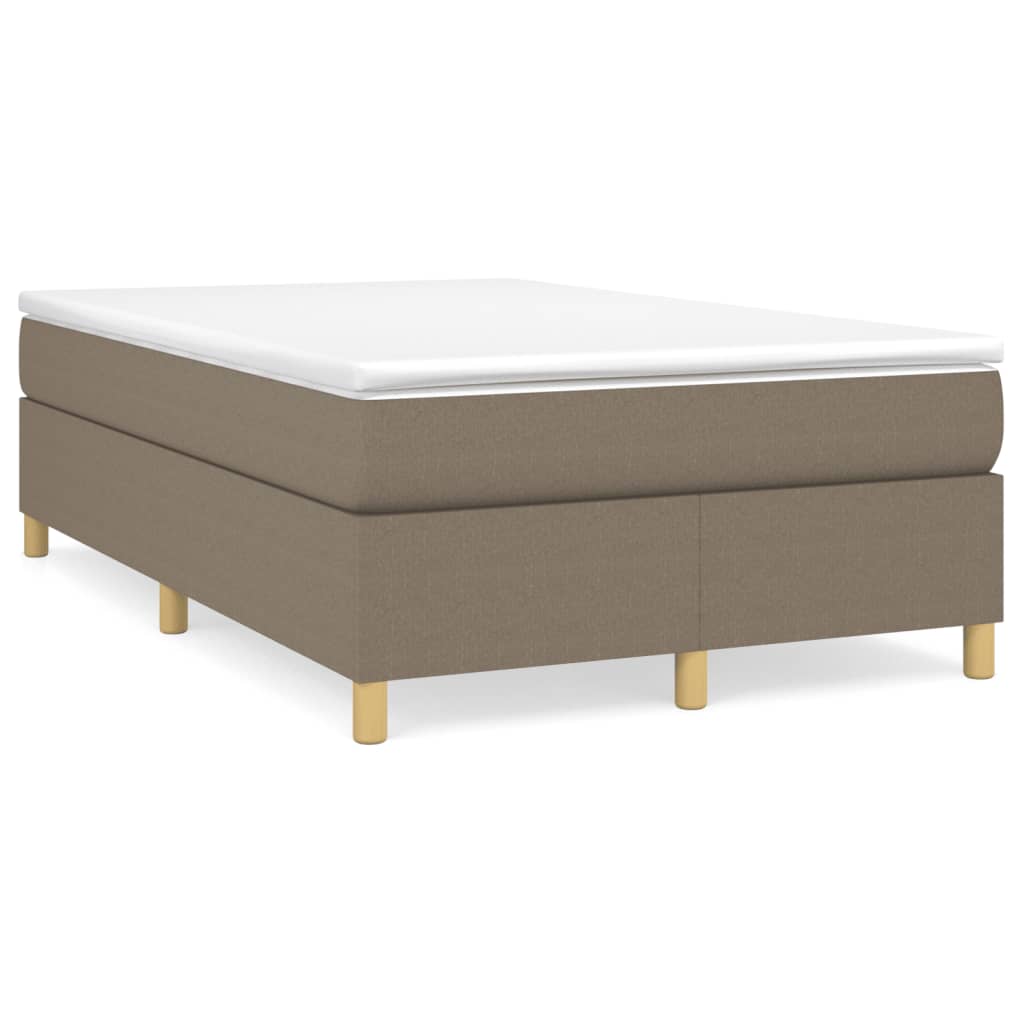 Sommier à lattes de lit avec matelas Taupe 120x200 cm Tissu - XIOS