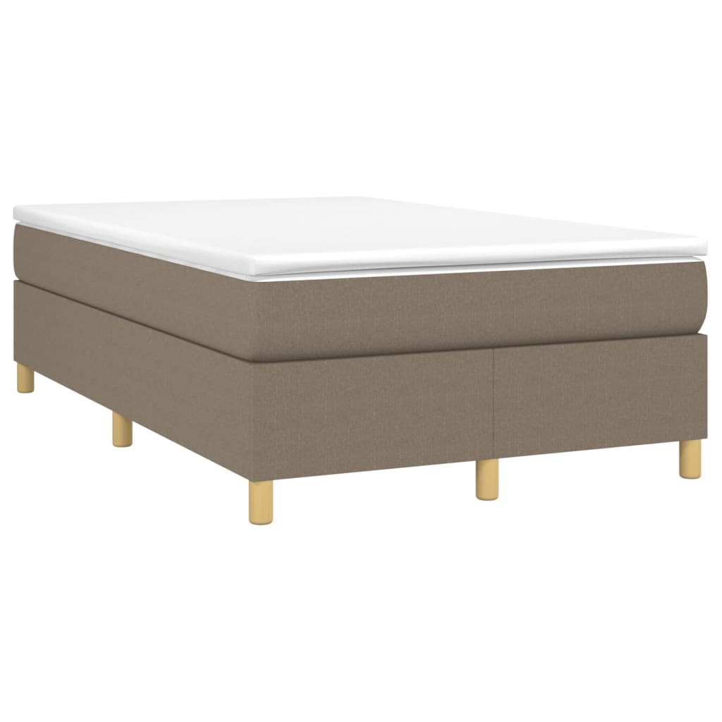 Sommier à lattes de lit avec matelas Taupe 120x200 cm Tissu - XIOS
