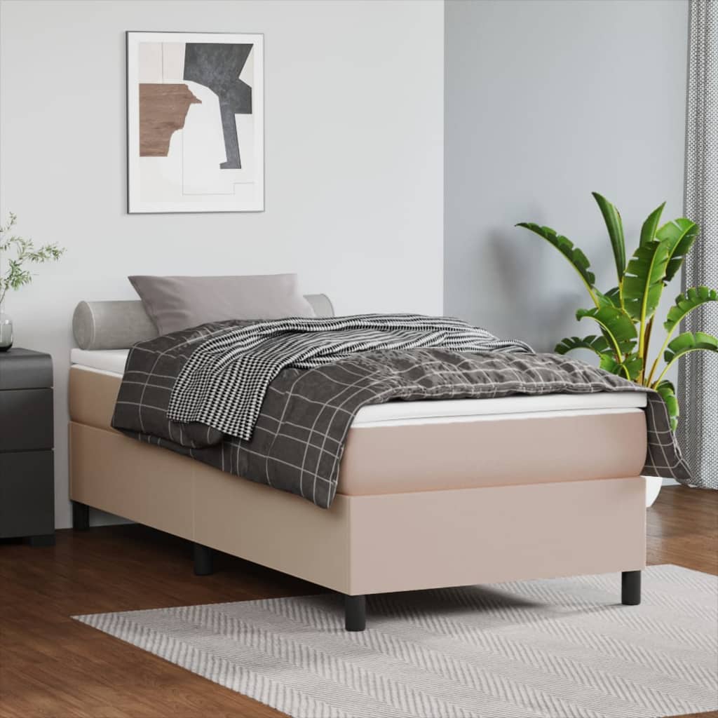 Sommier à lattes de lit avec matelas Cappuccino 90x200 cm - XIOS