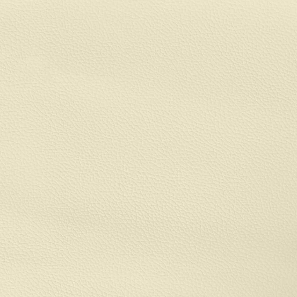 Sommier à lattes de lit avec matelas Crème 160x200cm Similicuir