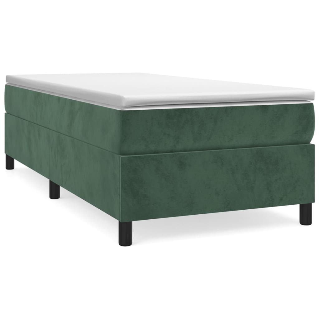 Sommier à lattes de lit avec matelas Vert foncé 90x200 cm - XIOS