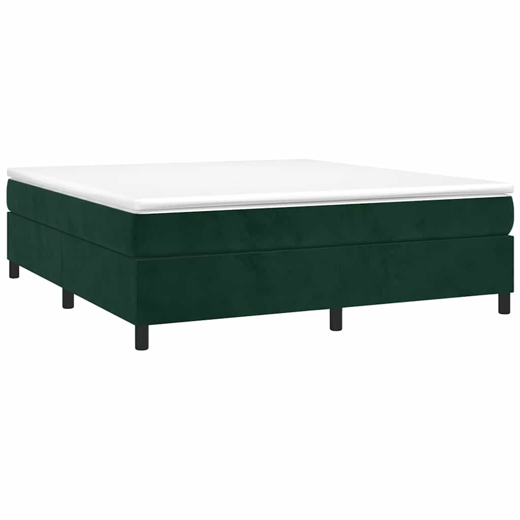 Sommier à lattes de lit et matelas Vert foncé 180x200cm Velours - XIOS