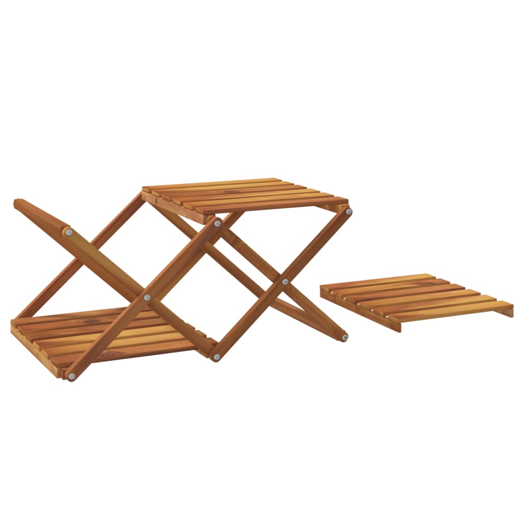 Étagère pliable à 3 niveaux Marron 43x31x63 cm Bois d'acacia - XIOS