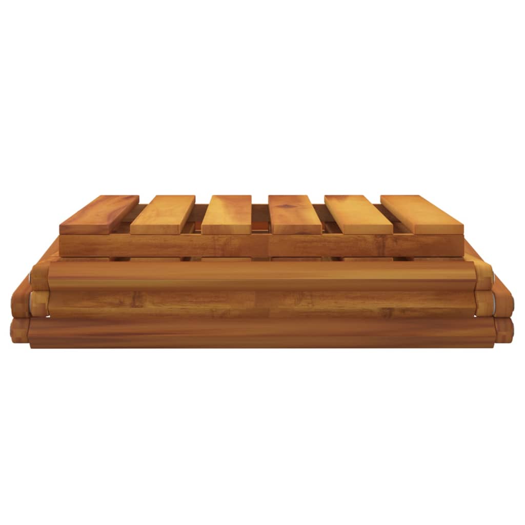 Étagère pliable à 3 niveaux Marron 43x31x63 cm Bois d'acacia - XIOS