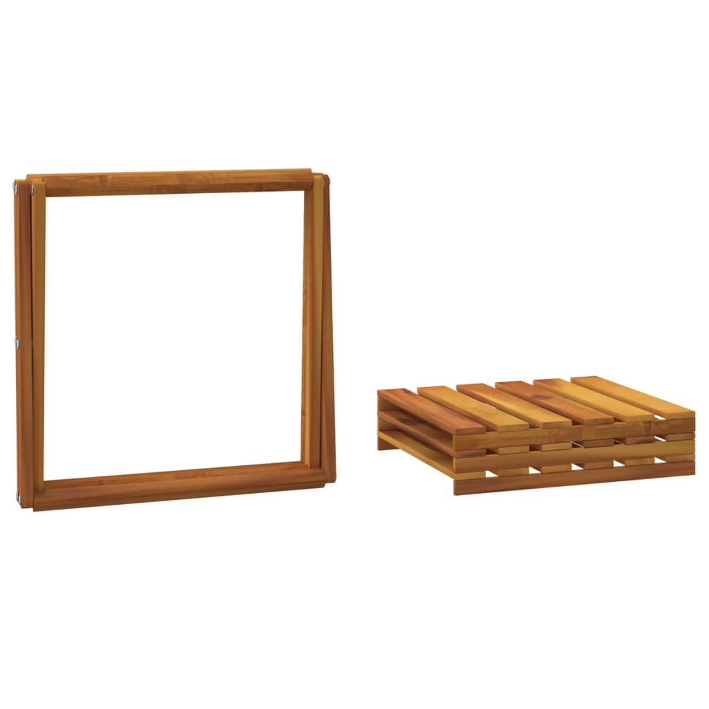 Étagère pliable à 3 niveaux Marron 43x31x63 cm Bois d'acacia - XIOS