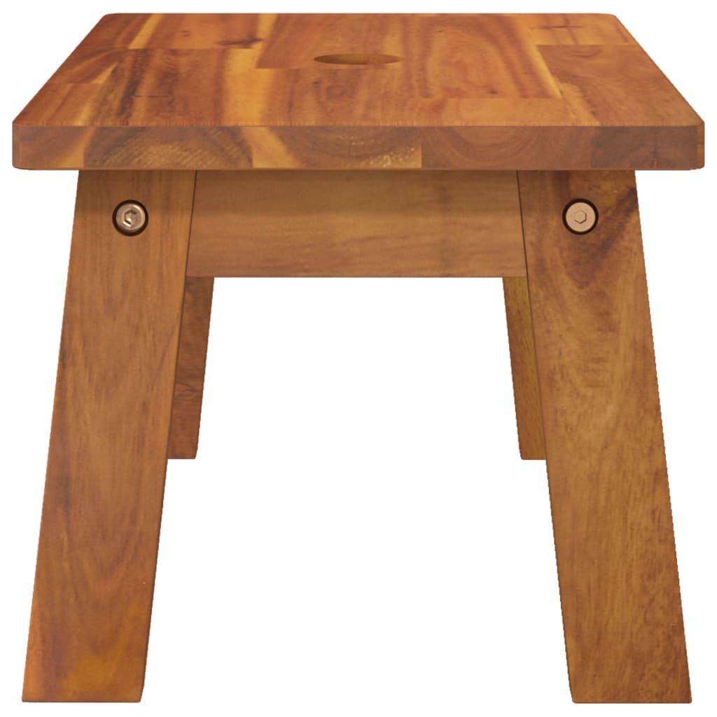 Tabouret-escabeau 38x26x22 cm Bois d'acacia solide