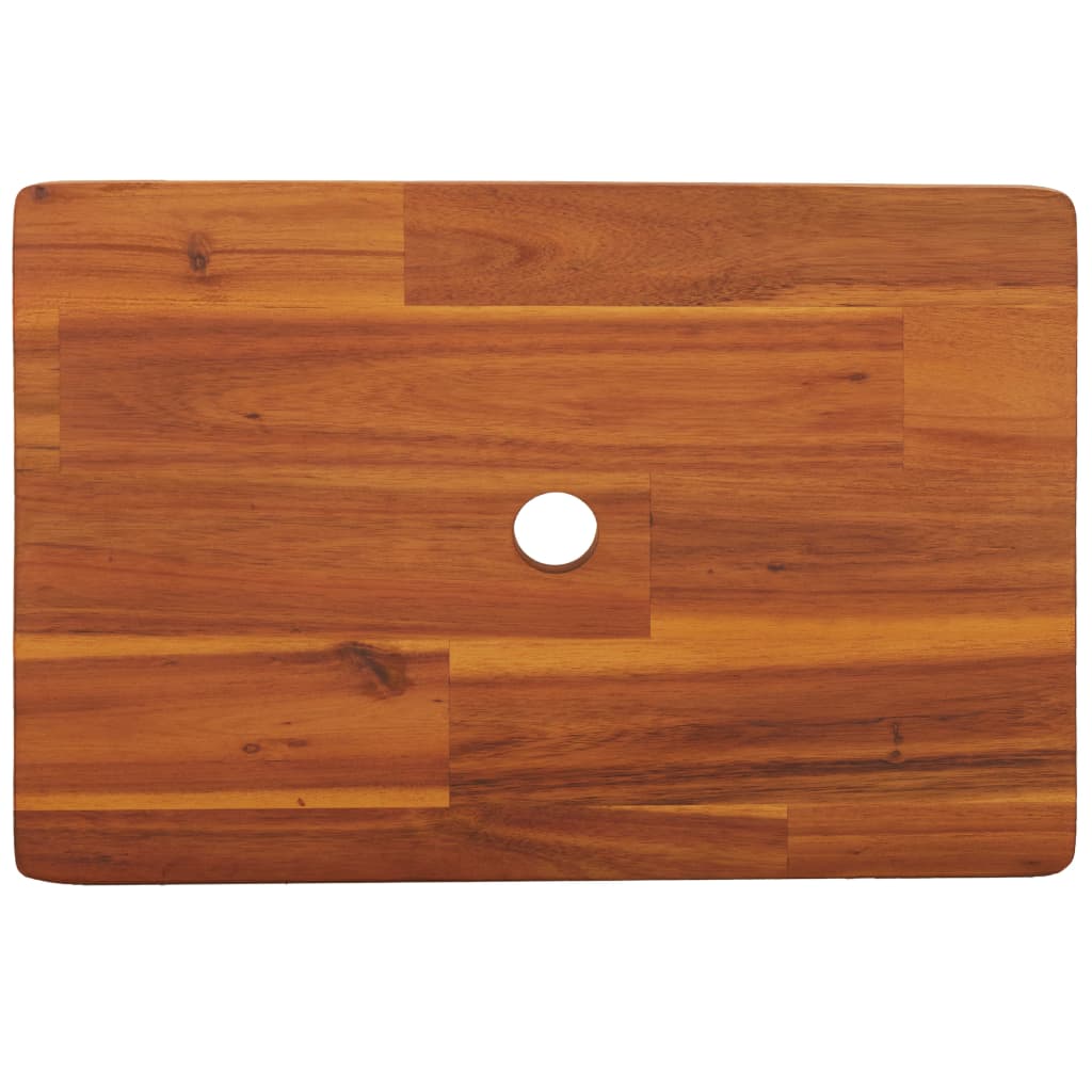 Tabouret-escabeau 38x26x22 cm Bois d'acacia solide