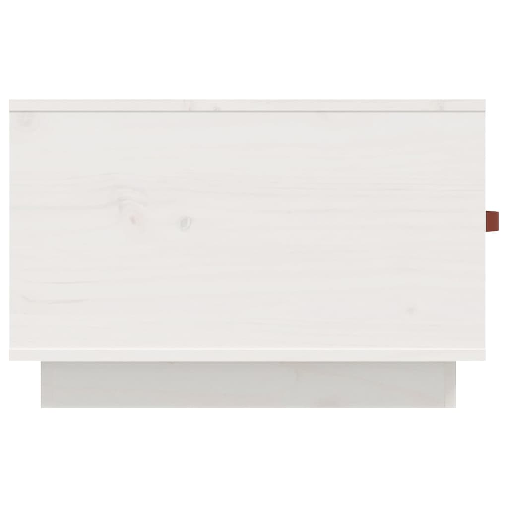 Table basse Blanc 60x53x35 cm Bois massif de pin - XIOS