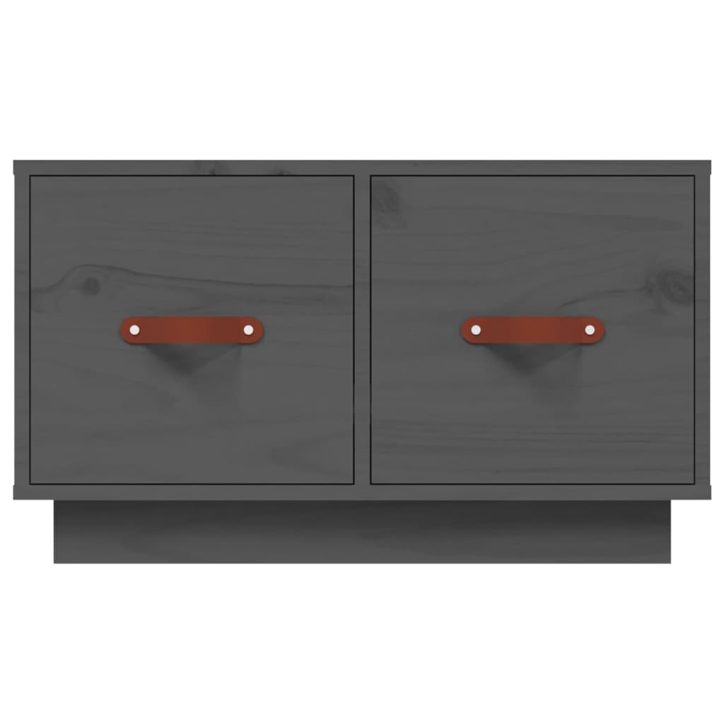 Table basse Gris 60x53x35 cm Bois massif de pin - XIOS
