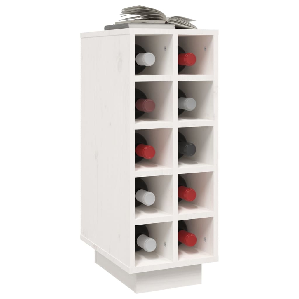 Armoire à vin Blanc 23x34x61 cm Bois de pin massif - XIOS