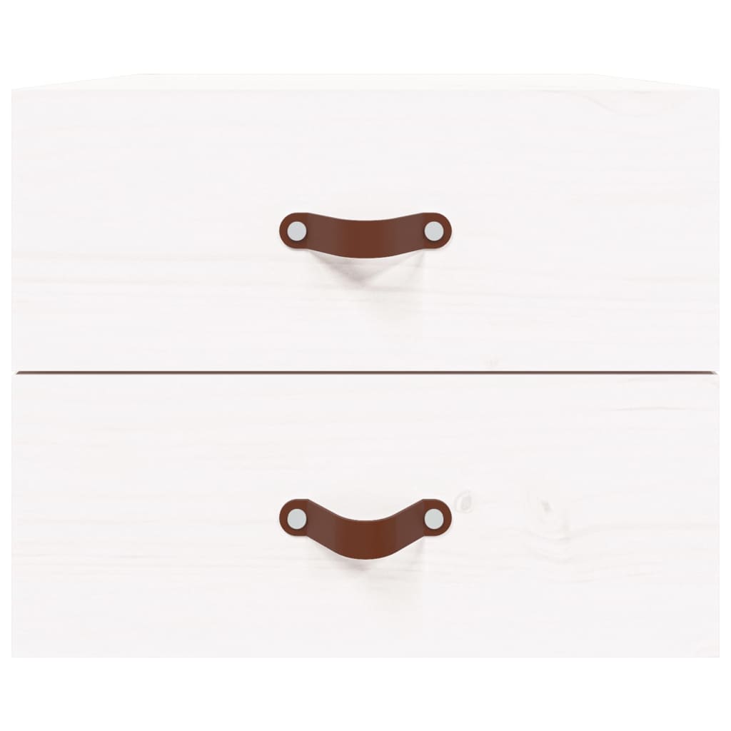 Tables de chevet murales 2 pcs Blanc 50x36x40 cm
