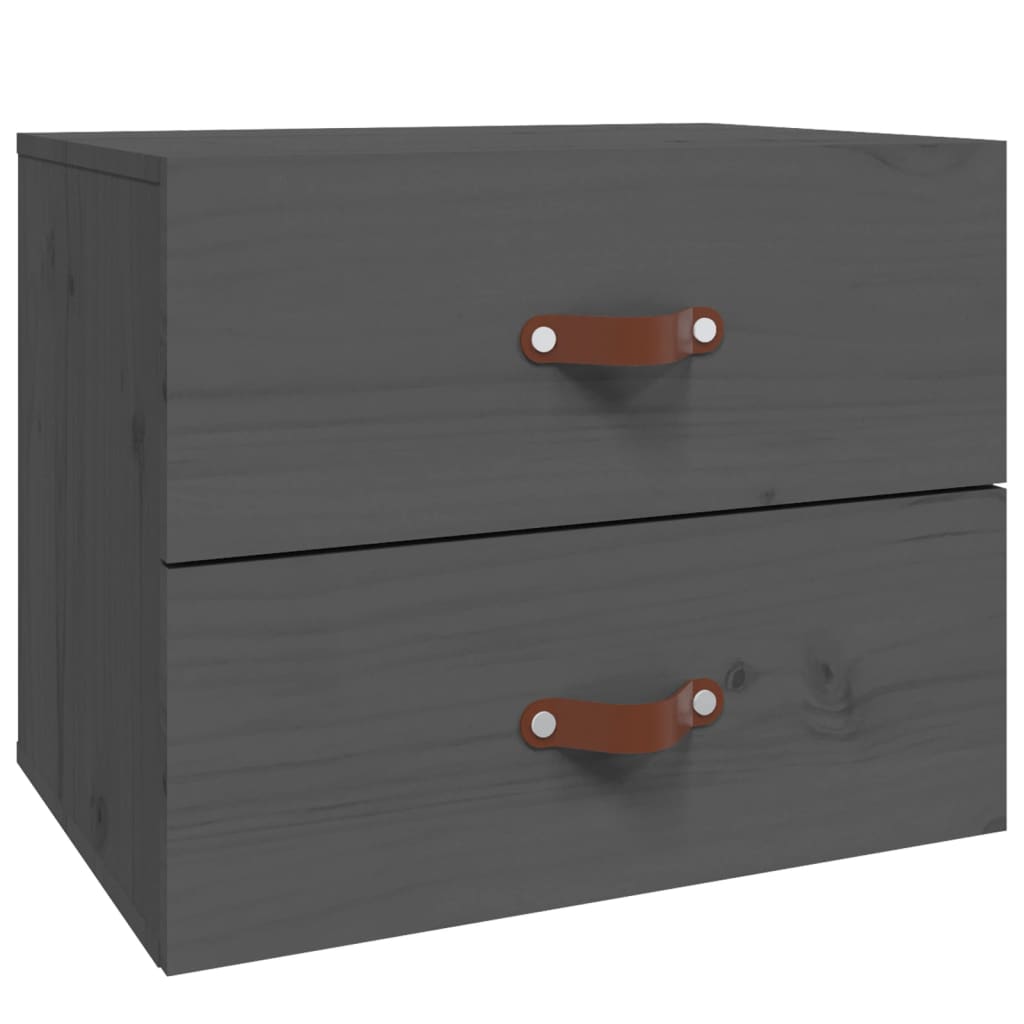 Tables de chevet murales 2 pcs Gris 50x36x40 cm