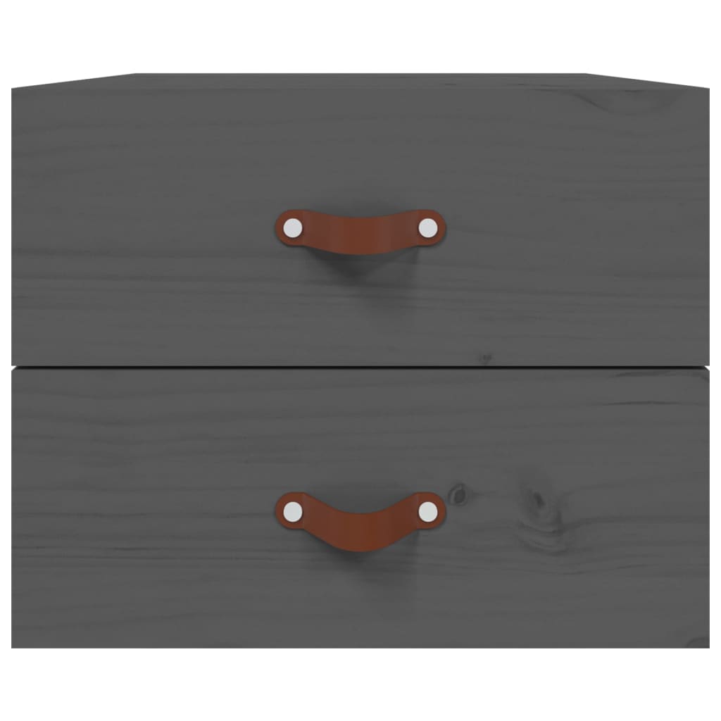 Tables de chevet murales 2 pcs Gris 50x36x40 cm