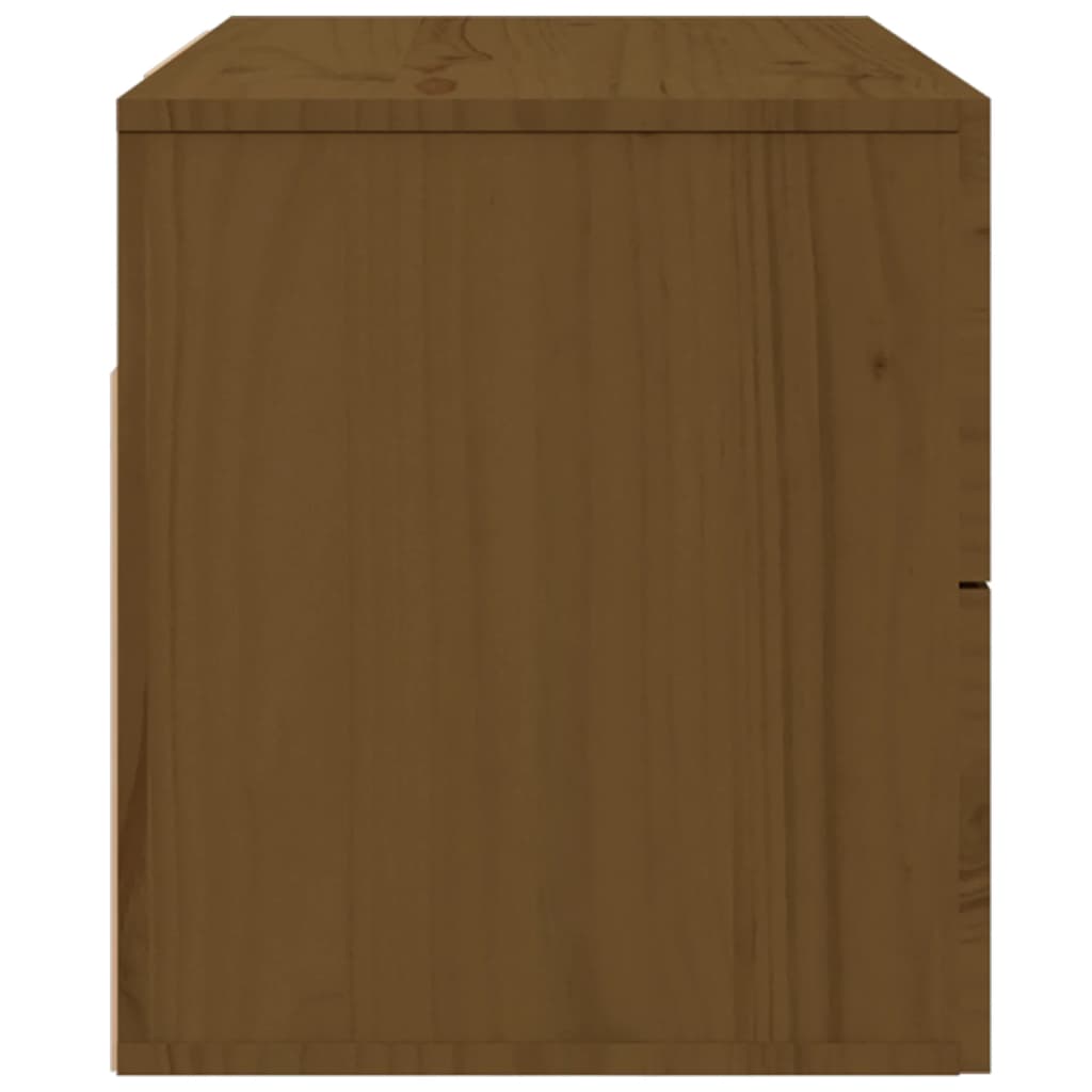 Tables de chevet murales 2 pcs Marron miel 50x36x40 cm