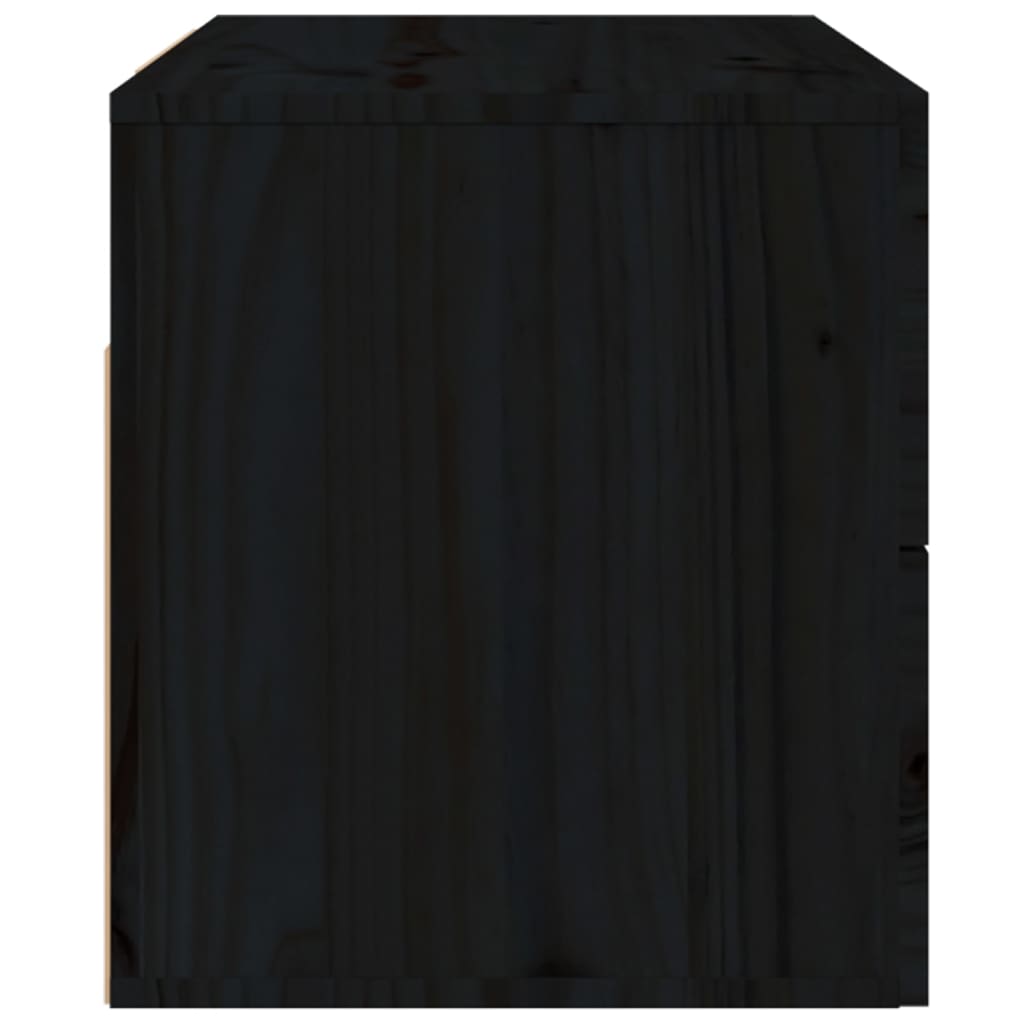 Table de chevet murale Noir 50x36x40 cm