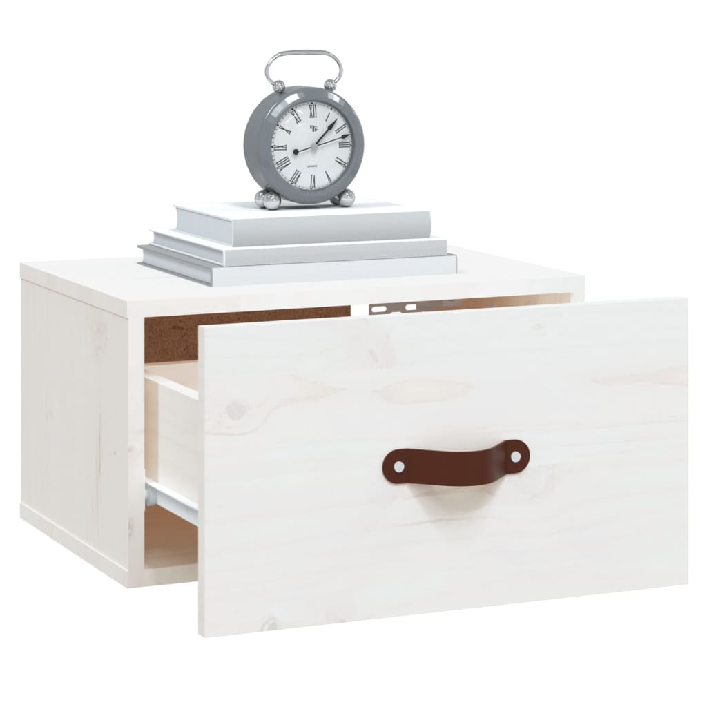 Table de chevet murale Blanc 40x29,5x22 cm - XIOS