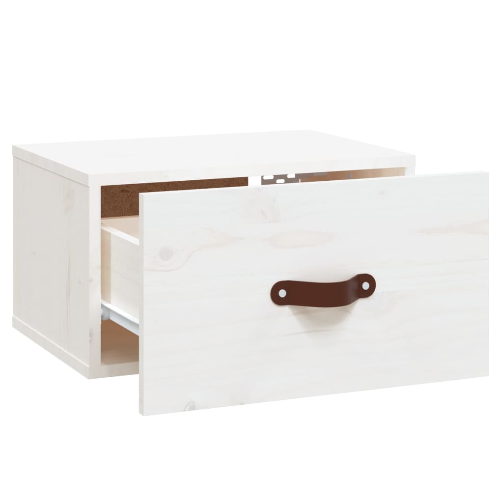 Table de chevet murale Blanc 40x29,5x22 cm - XIOS