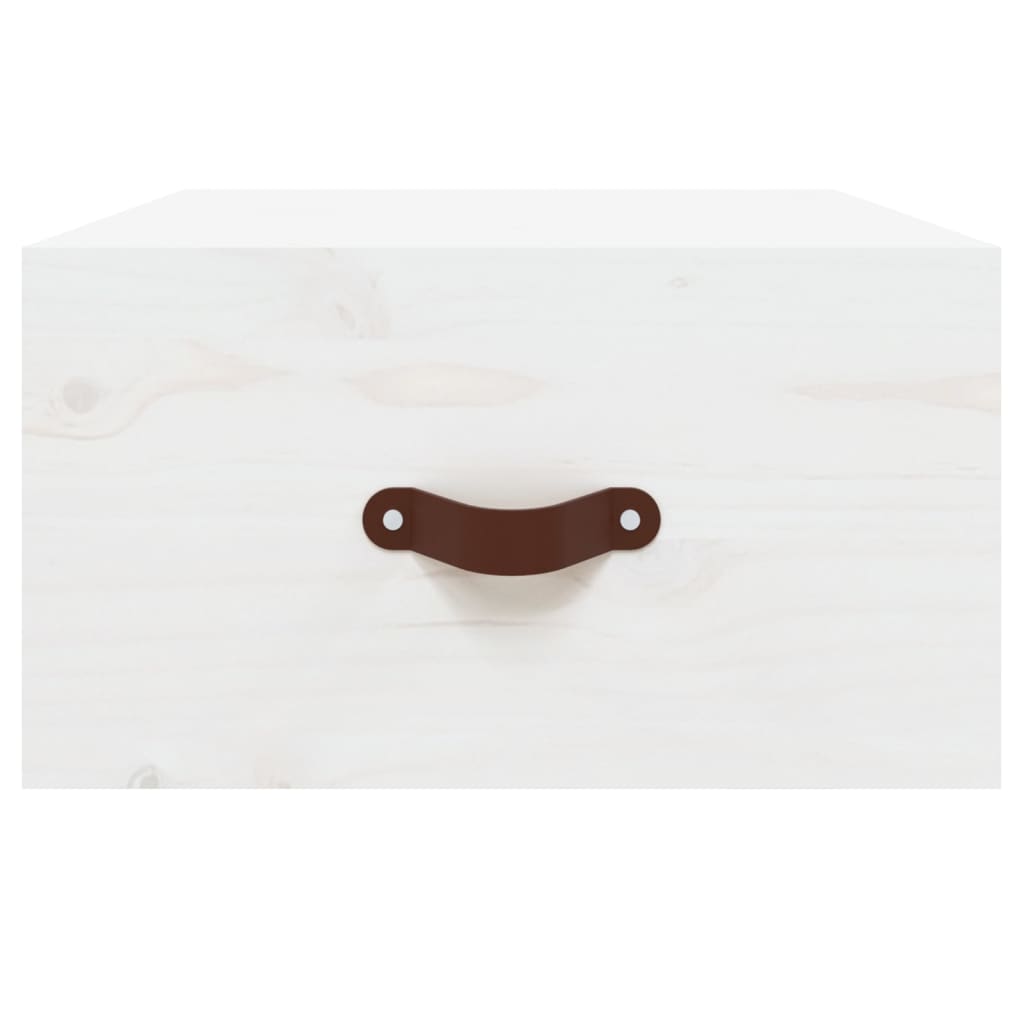 Tables de chevet murales 2 pcs Blanc 40x29,5x22 cm