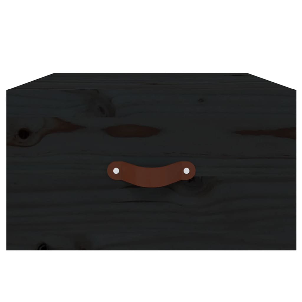 Tables de chevet murales 2 pcs Noir 40x29,5x22 cm