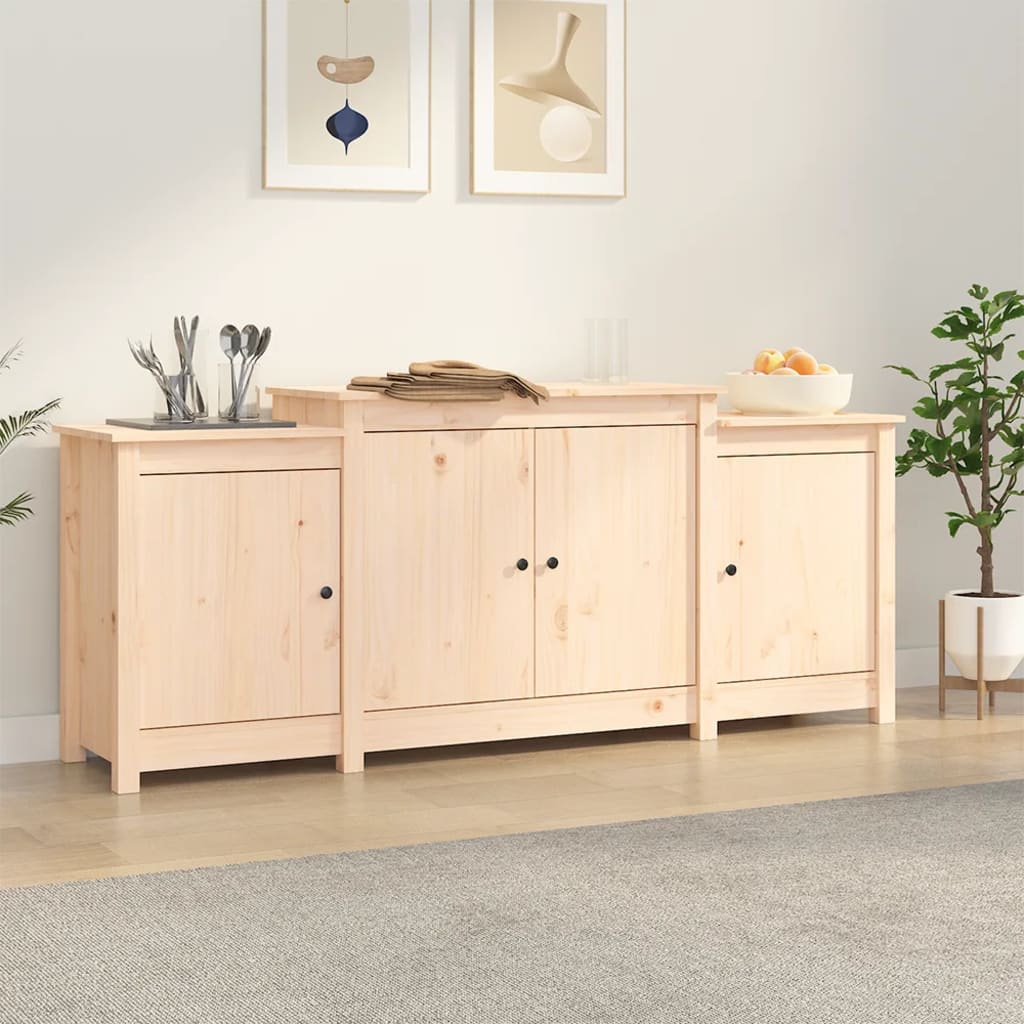 Buffet 164x37x68 cm Bois massif de pin - XIOS