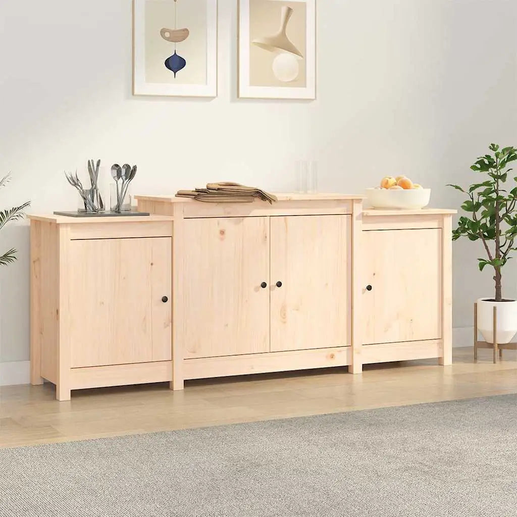 Buffet 164x37x68 cm Bois massif Pin - XIOS
