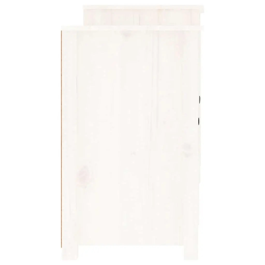 Buffet Blanc 164x37x68 cm Bois massif de pin - XIOS