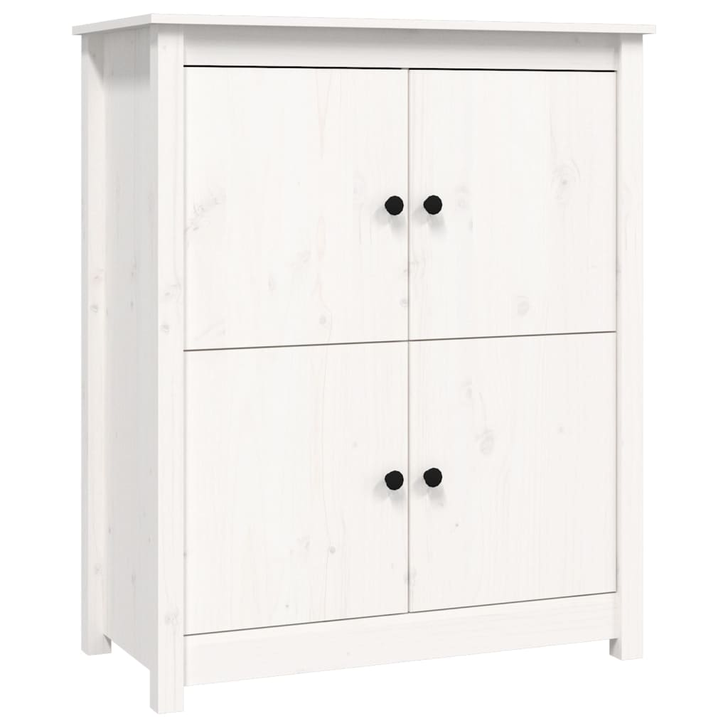 Buffet Blanc 83x41,5x100 cm Bois massif de pin - XIOS