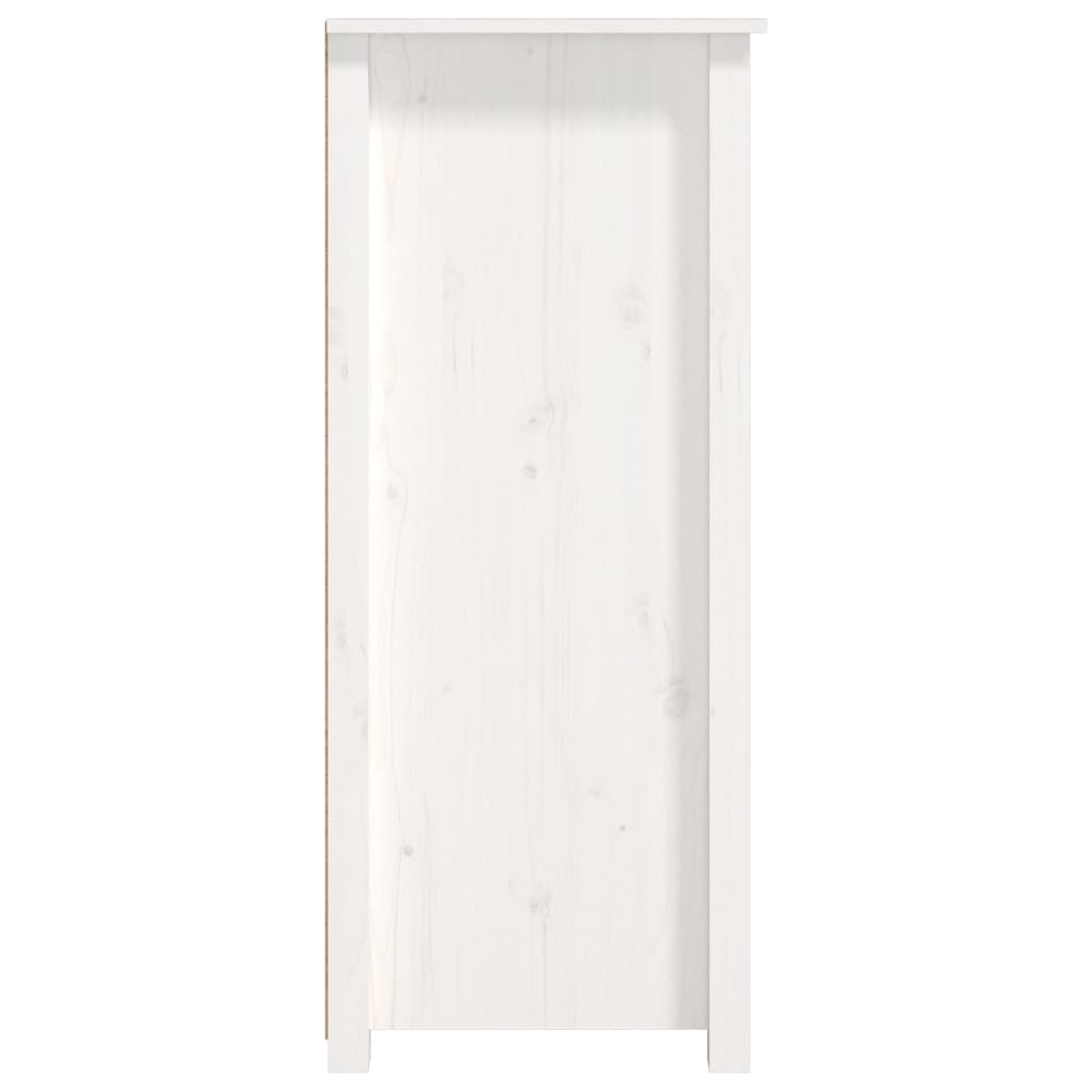 Buffet Blanc 83x41,5x100 cm Bois massif de pin - XIOS