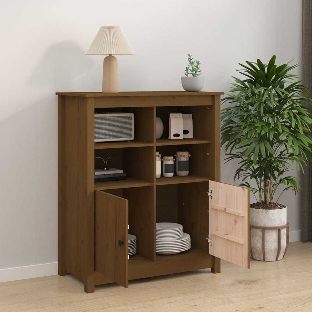 Buffet Marron miel 83x41,5x100 cm Bois massif de pin - XIOS
