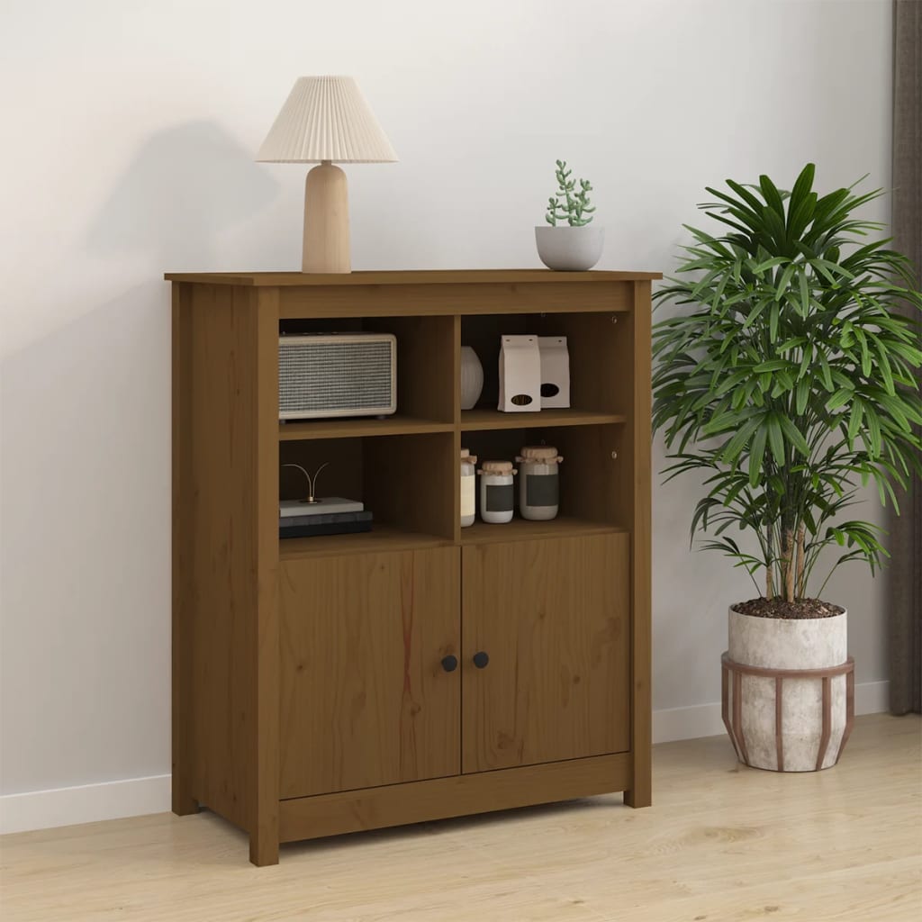 Buffet Marron miel 83x41,5x100 cm Bois massif de pin - XIOS