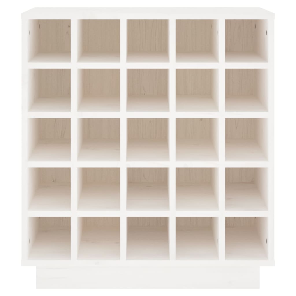 Armoire à vin Blanc 55,5x34x61 cm Bois de pin massif - XIOS