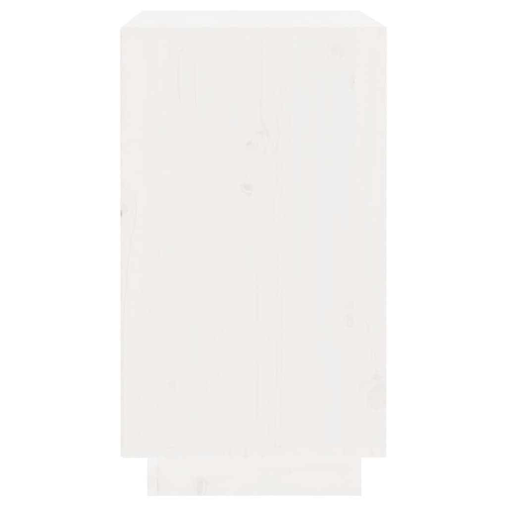 Armoire à vin Blanc 55,5x34x61 cm Bois de pin massif - XIOS