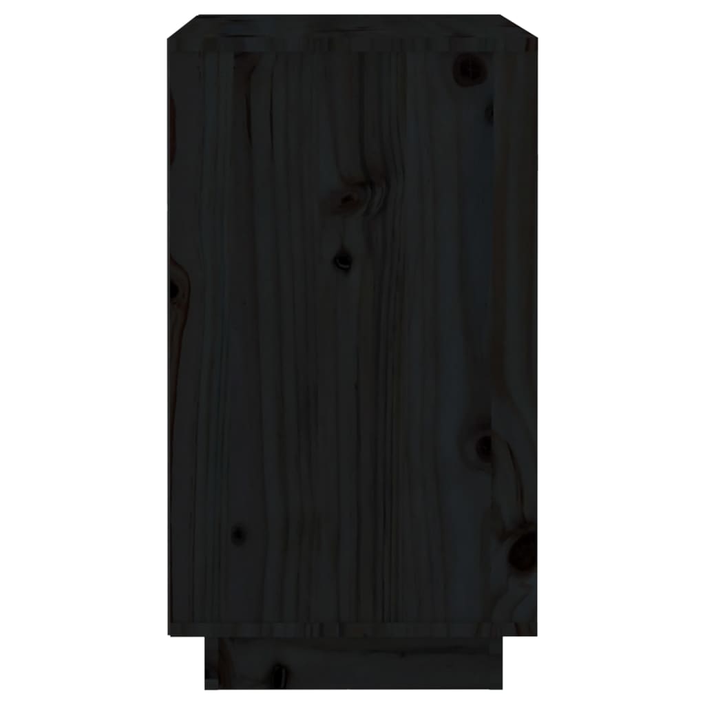 Armoire à vin Noir 55,5x34x61 cm Bois de pin massif - XIOS