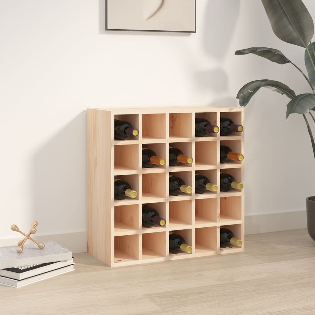 Cave à vin 56x25x56 cm Bois massif Pin - XIOS