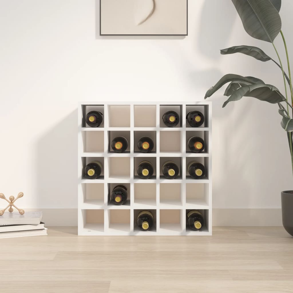 Armoire à vin Blanc 56x25x56 cm Bois de pin massif Caves à vins & spiritueux vidaXL