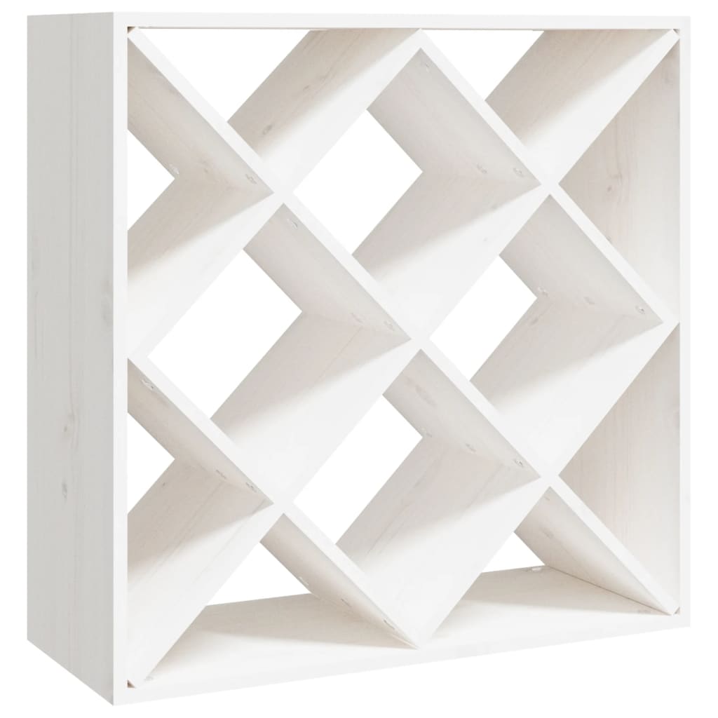 Armoire à vin Blanc 62x25x62 cm Bois de pin massif - XIOS