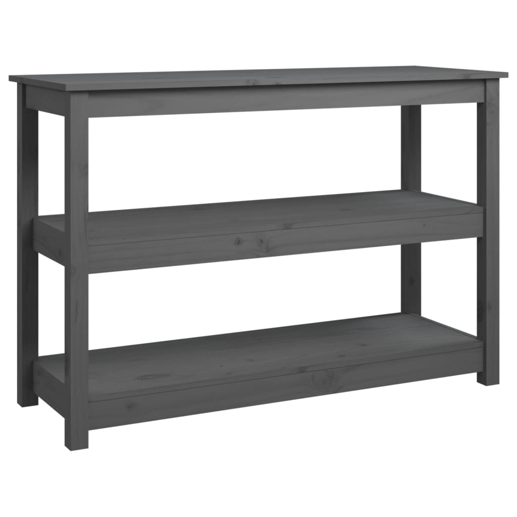 Table console Gris 110x40x74 cm Bois massif de pin - XIOS