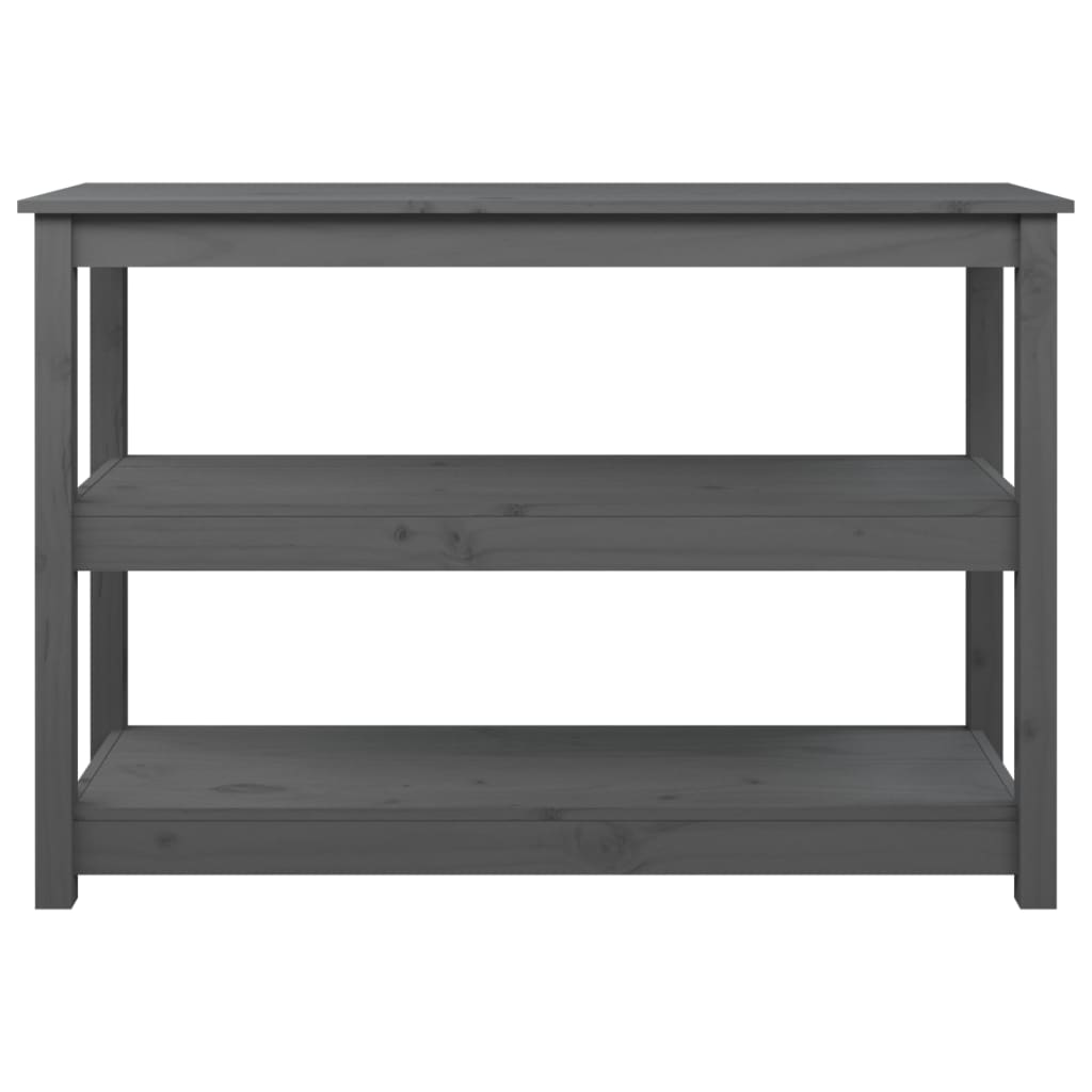 Table console Gris 110x40x74 cm Bois massif de pin - XIOS