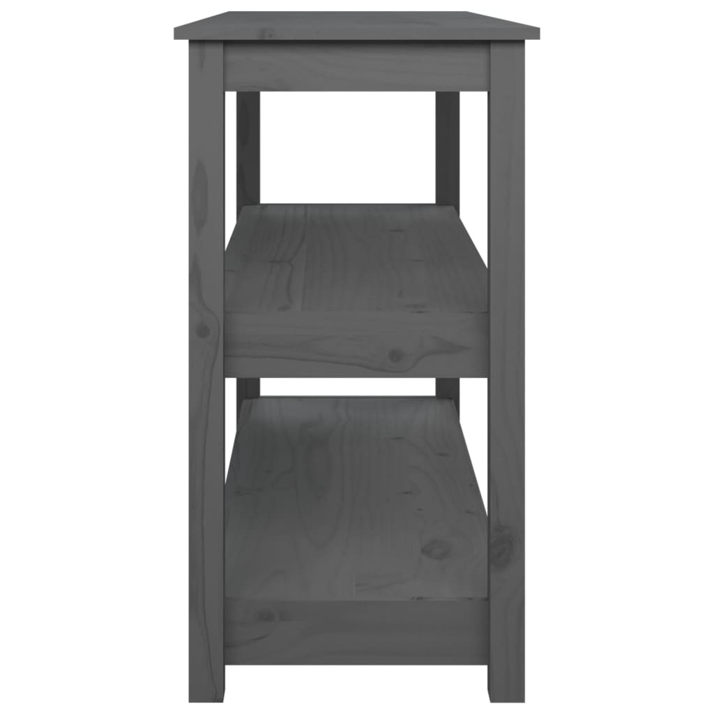 Table console Gris 110x40x74 cm Bois massif de pin - XIOS