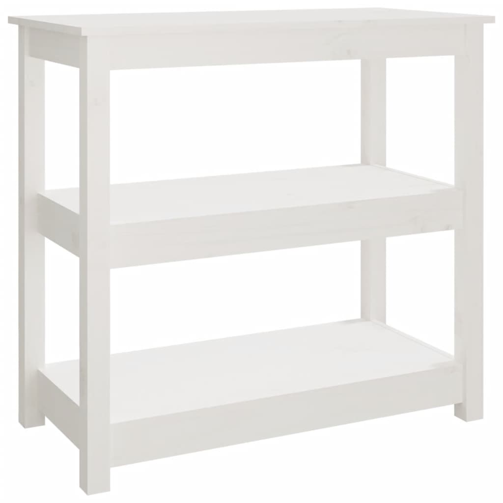 Table console Blanc 80x40x74 cm Bois massif de pin - XIOS