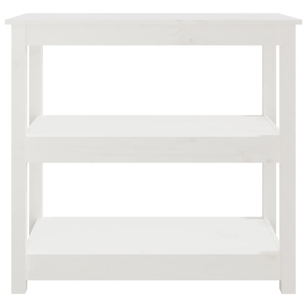 Table console Blanc 80x40x74 cm Bois massif de pin - XIOS