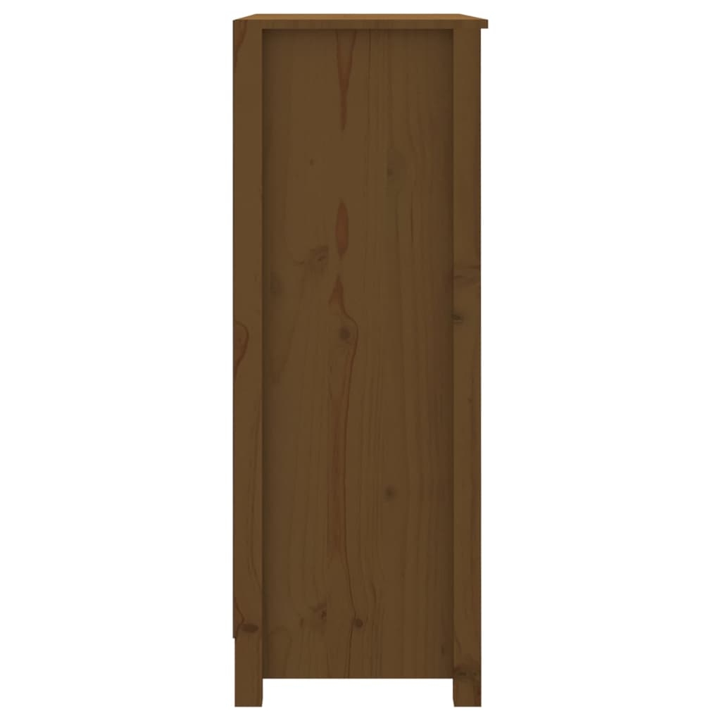 Bibliothèque Marron miel 80x35x97 cm Bois de pin massif - XIOS