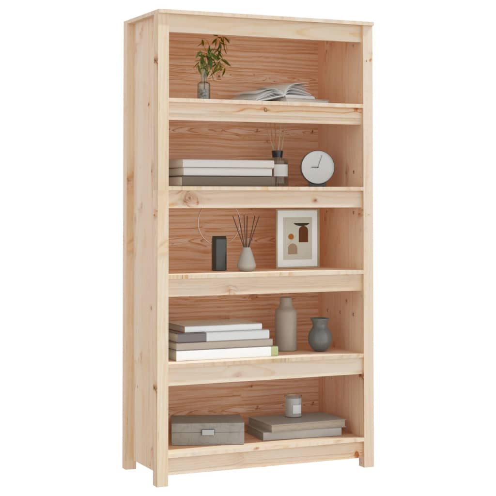 Bibliothèque 80x35x154 cm Bois de pin massif - XIOS