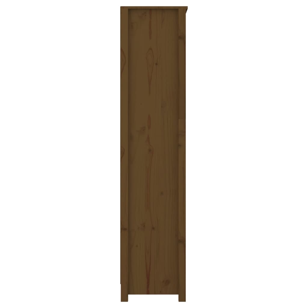 Bibliothèque Marron miel 80x35x154 cm Bois de pin massif - XIOS