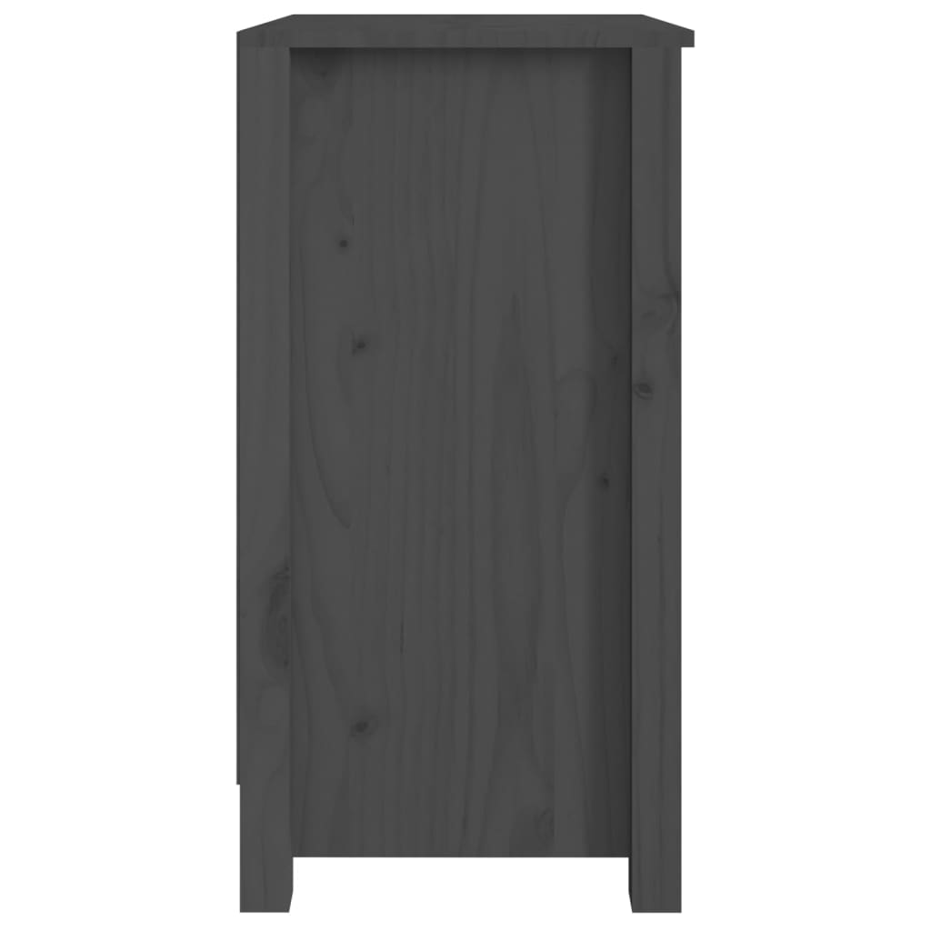 Bibliothèque Gris 50x35x68 cm Bois de pin massif - XIOS